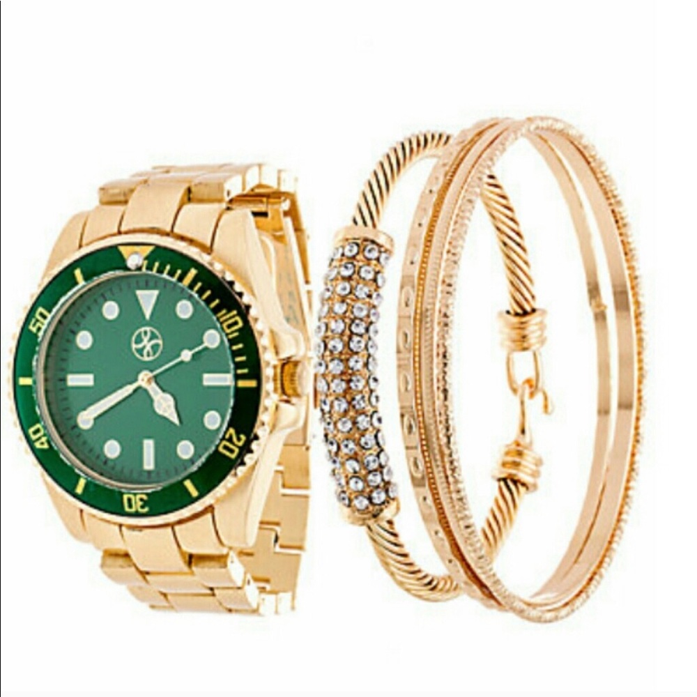 FORTUNE NYC GOLD-TONE WATCH